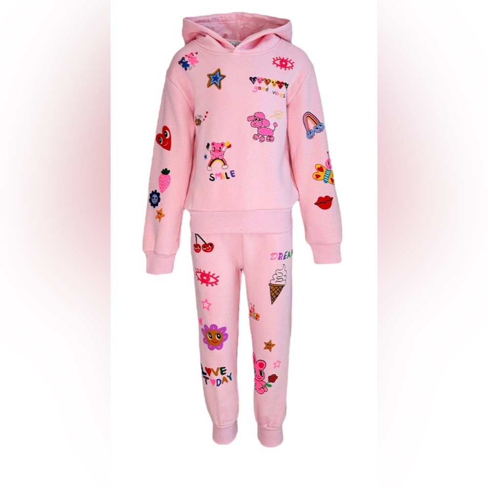 Lola + The Boys
Pink Kids Jogger Set